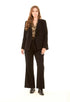 Tailored Polyester Blazer with Sleeve Tie Detail