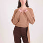 V-Neck Chunky Knit Wrap Cardigan
