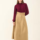 Flowy High-Neck Blouse with Shirred Details
