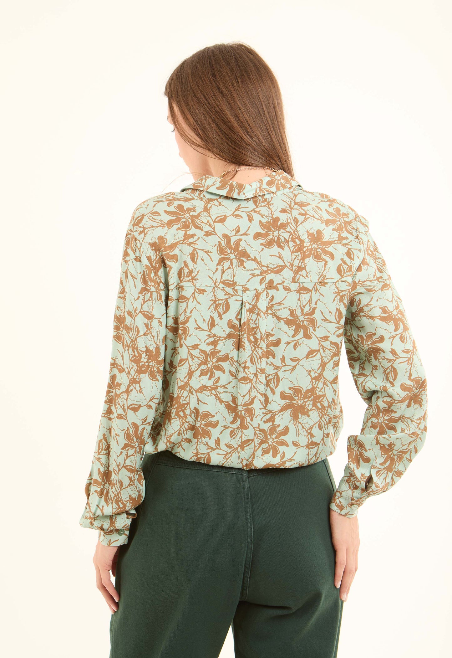Floral Printed Viscose Shirt