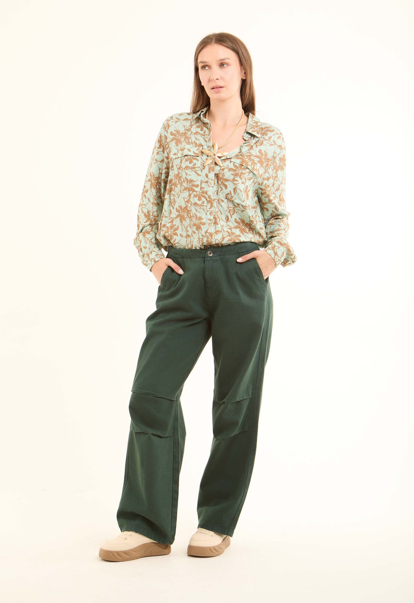 Floral Printed Viscose Shirt