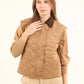 Ribbed Classic Collar Quilted Vest