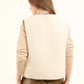 Sleeveless Buttoned Coziness Vest