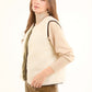 Sleeveless Buttoned Coziness Vest