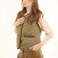 Sleeveless Buttoned Coziness Vest