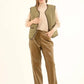 Sleeveless Buttoned Coziness Vest