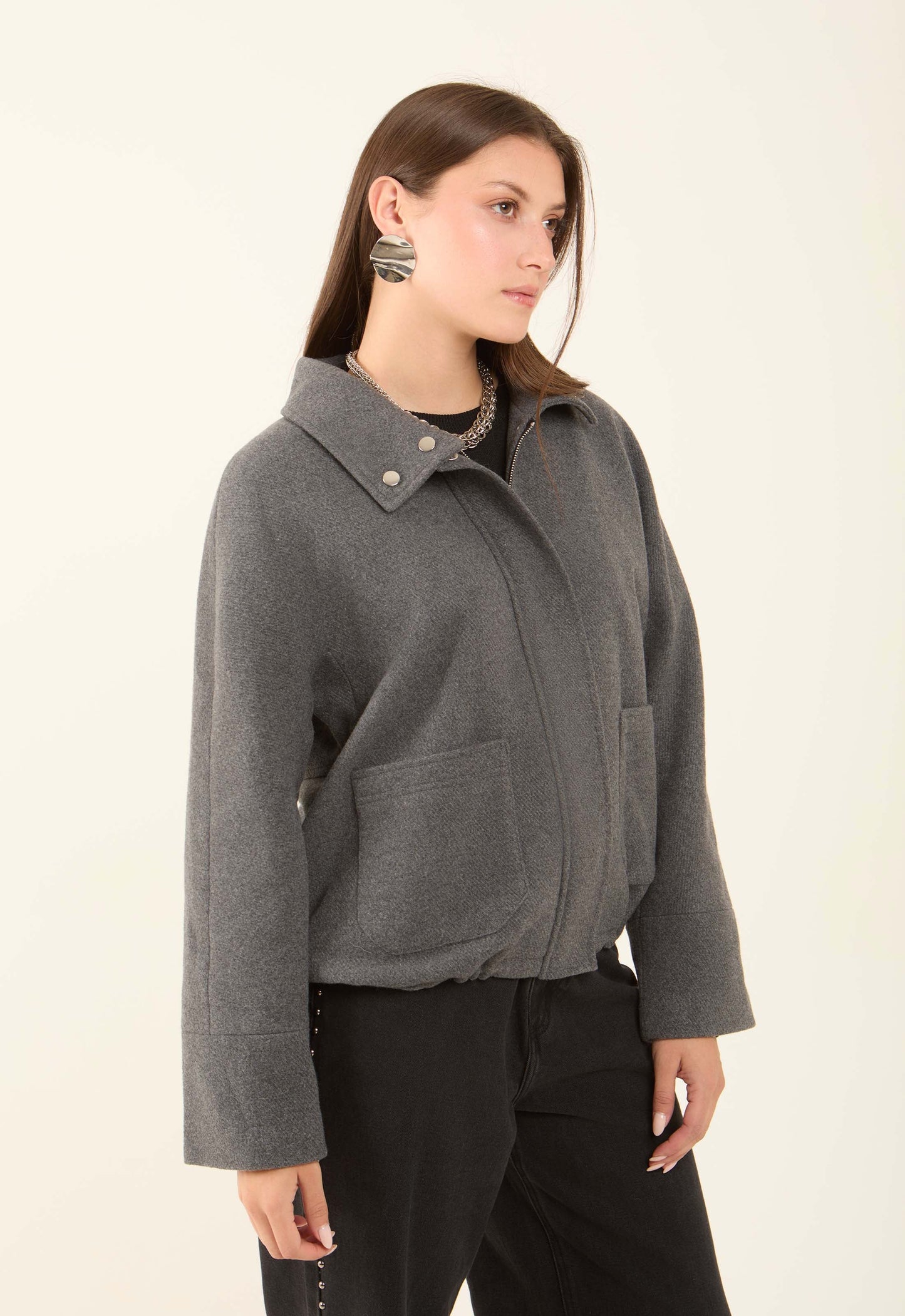 Cozy Zipper Jacket with Front Pockets