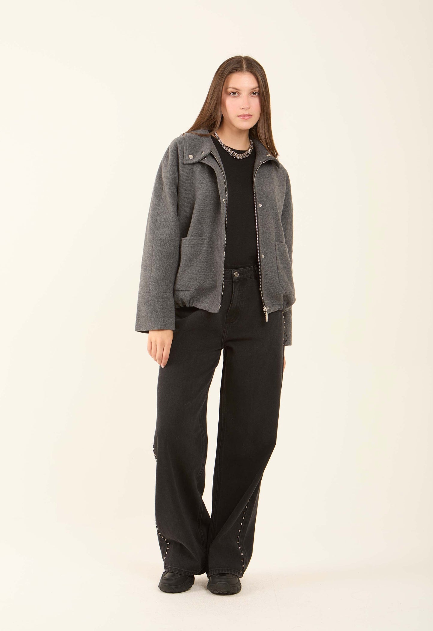 Cozy Zipper Jacket with Front Pockets