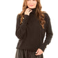 Long Sleeves with Decorative Buttons Solid Pullover