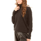 Long Sleeves with Decorative Buttons Solid Pullover