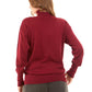 Long Sleeves with Decorative Buttons Solid Pullover
