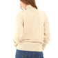 Long Sleeves with Decorative Buttons Solid Pullover