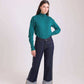 Long Sleeves with Decorative Buttons Solid Pullover