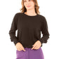 Crew Neck Solid Basic Pullover