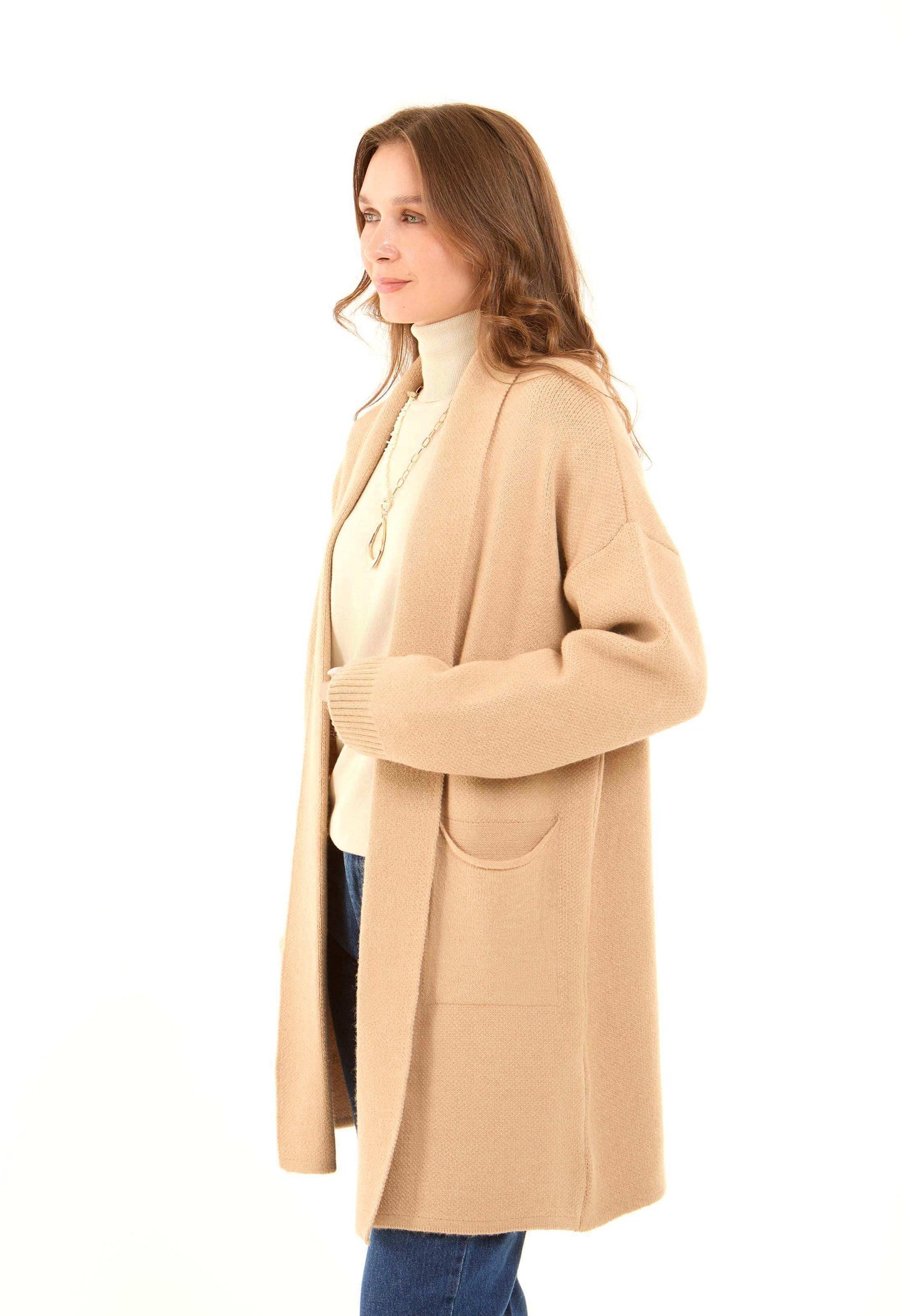 Long Sleeves Winter Cardigan with Pockets