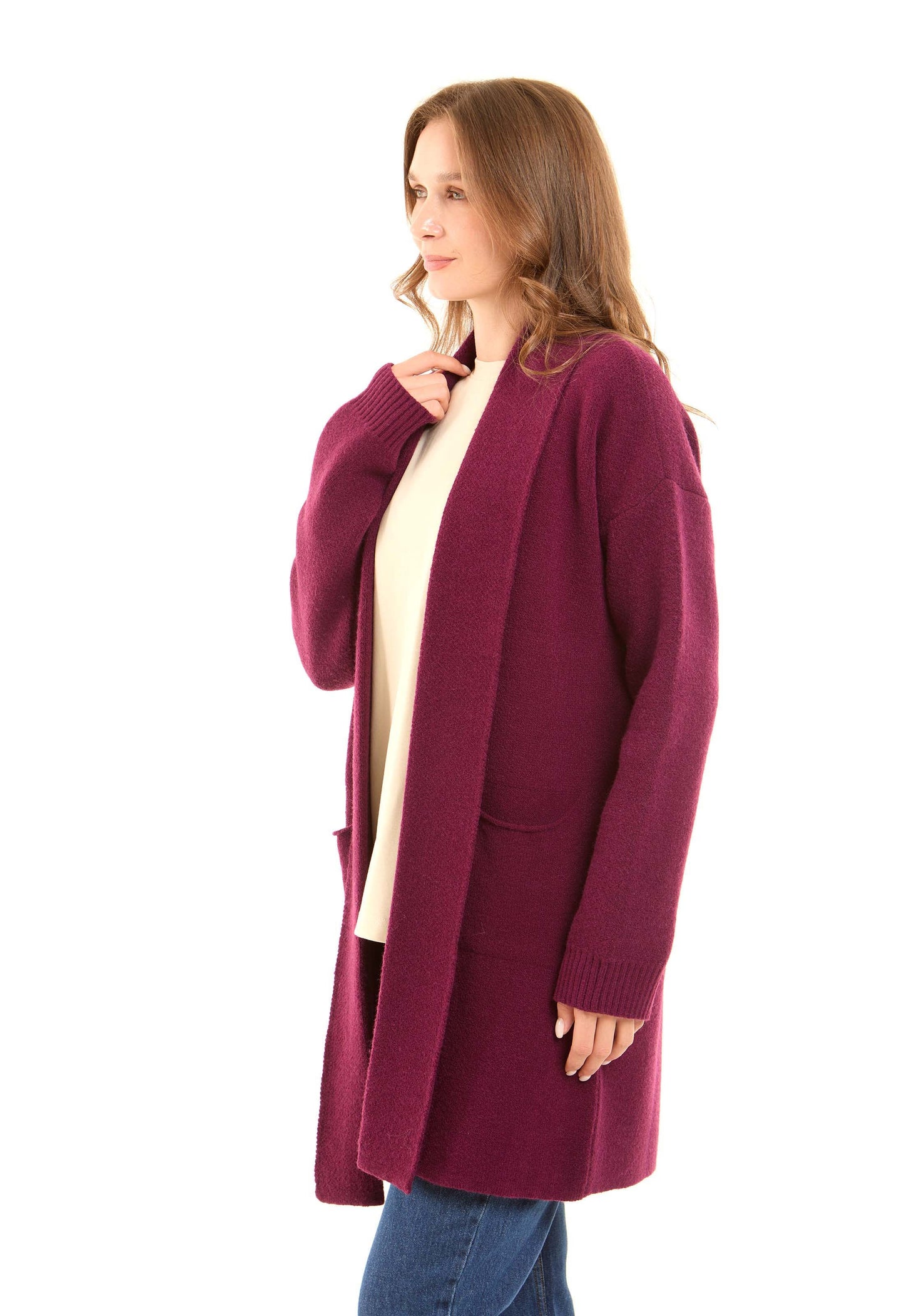 Long Sleeves Winter Cardigan with Pockets
