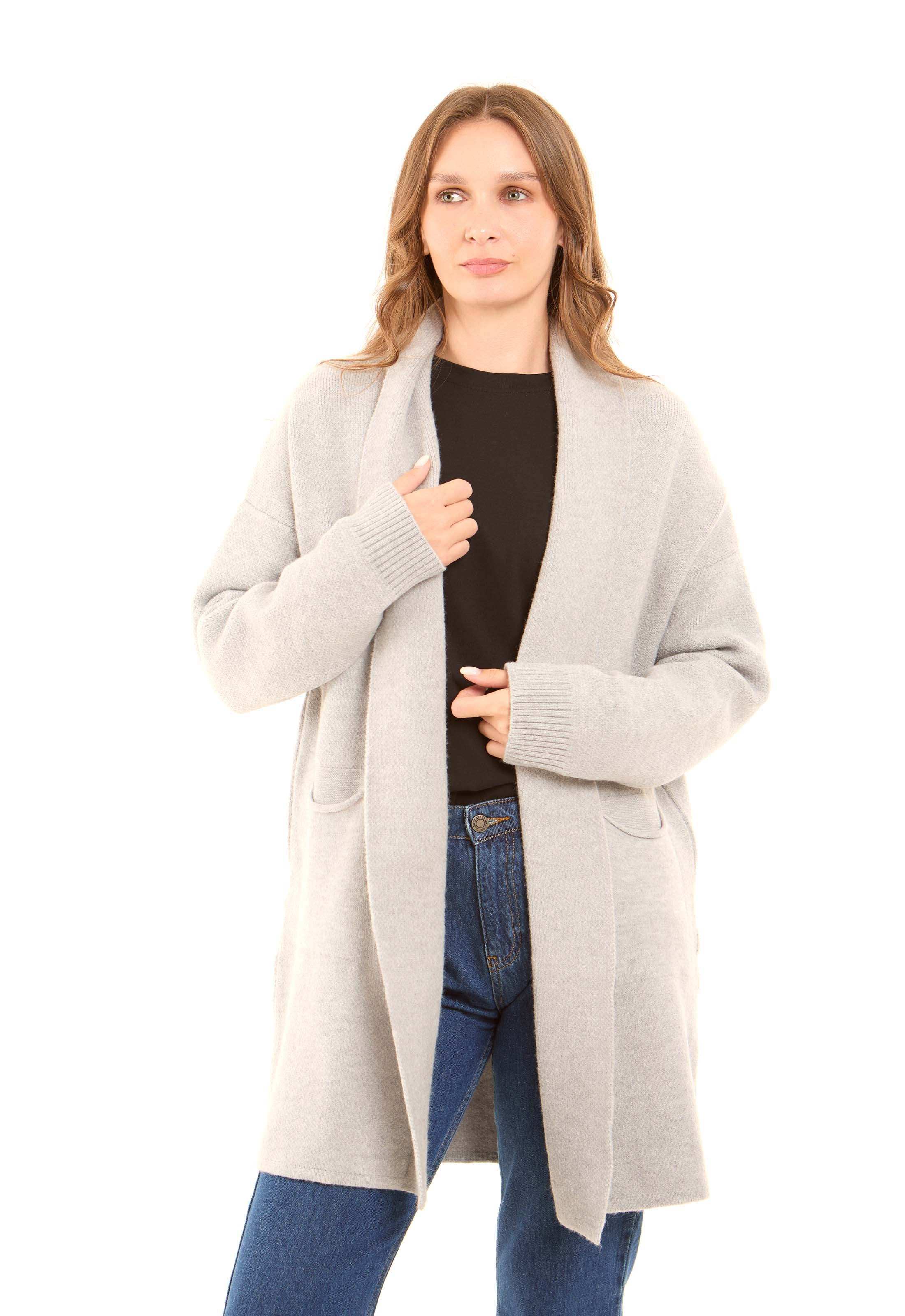 Long Sleeves Winter Cardigan with Pockets