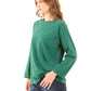 Crew Neck Solid Basic Long Tee