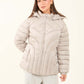 Padded Nylon Hooded Jacket