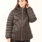 Padded Nylon Hooded Jacket