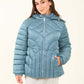 Padded Nylon Hooded Jacket