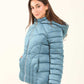 Padded Nylon Hooded Jacket