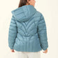 Padded Nylon Hooded Jacket