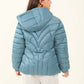 Padded Nylon Hooded Jacket