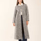 Sequined Longline Polyester Coat