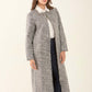 Sequined Longline Polyester Coat