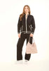 Soft Viscose Pants with Contrast Trim