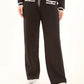 Soft Viscose Pants with Contrast Trim