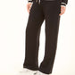 Soft Viscose Pants with Contrast Trim