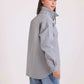 Stand Collar Relaxed Fit Buttoned Shirt