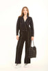 Tailored Viscose Pants with Front Seam Detail