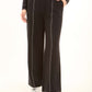 Tailored Viscose Pants with Front Seam Detail
