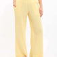Textured Wide-Leg Pants