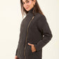 Quilted Asymmetric-Zip Jacket
