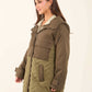 Two-Tone Quilted Long Jacket