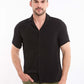 Textured Short Sleeves Shirt with Front Pocket