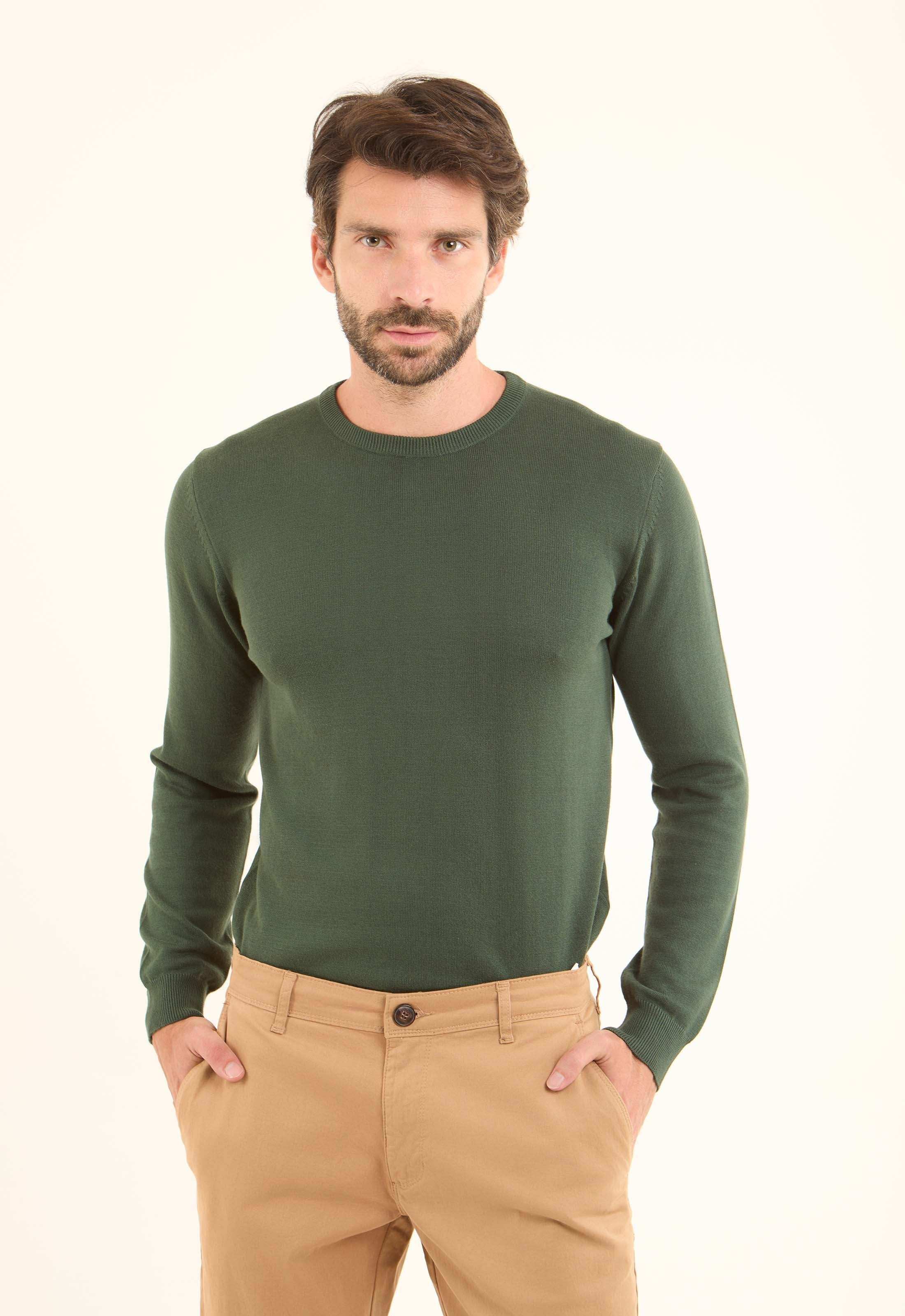 Long Sleeves Solid Basic Pullover