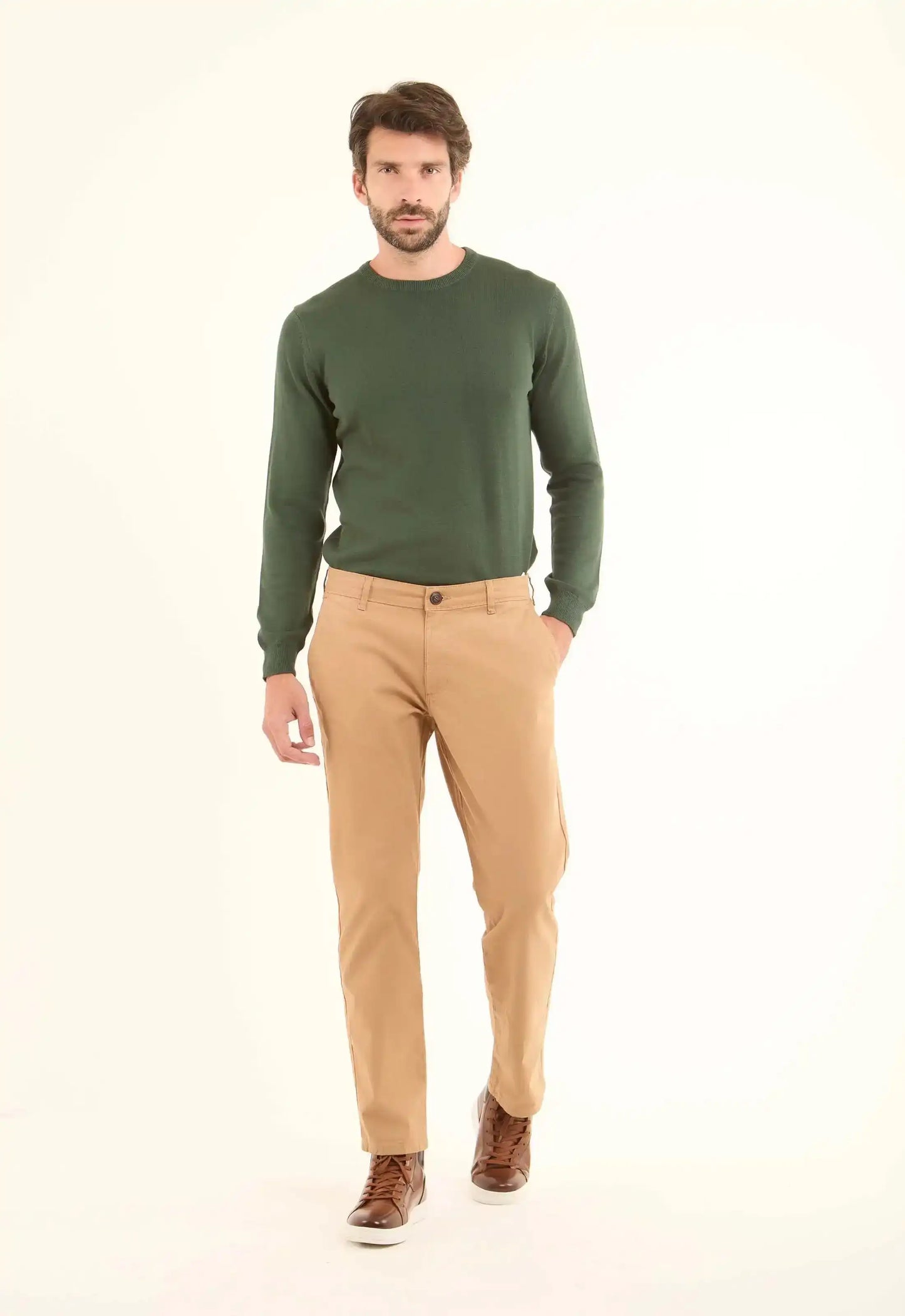 Long Sleeves Solid Basic Pullover