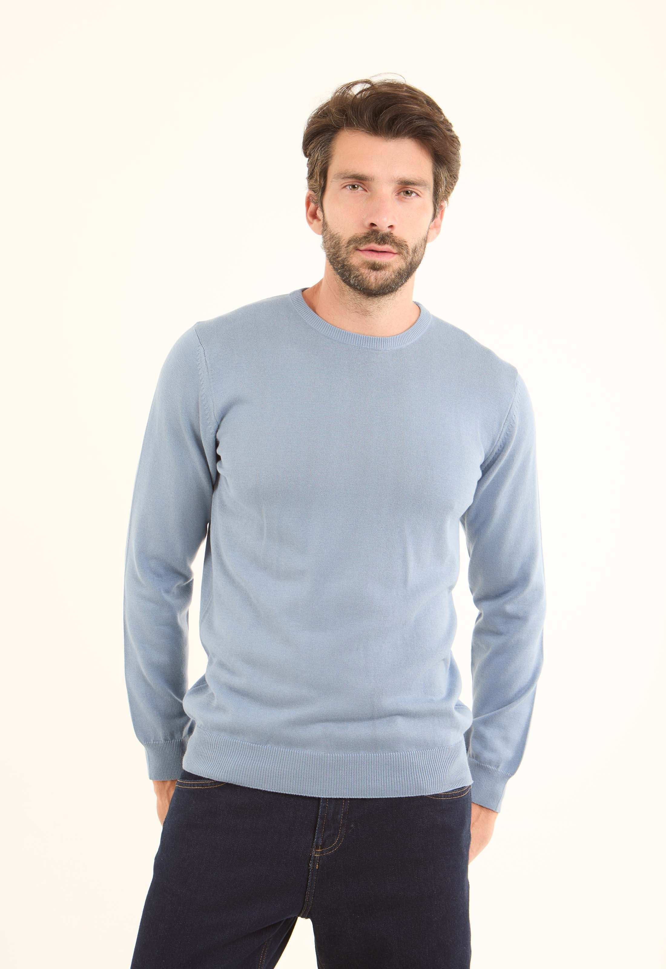 Long Sleeves Solid Basic Pullover