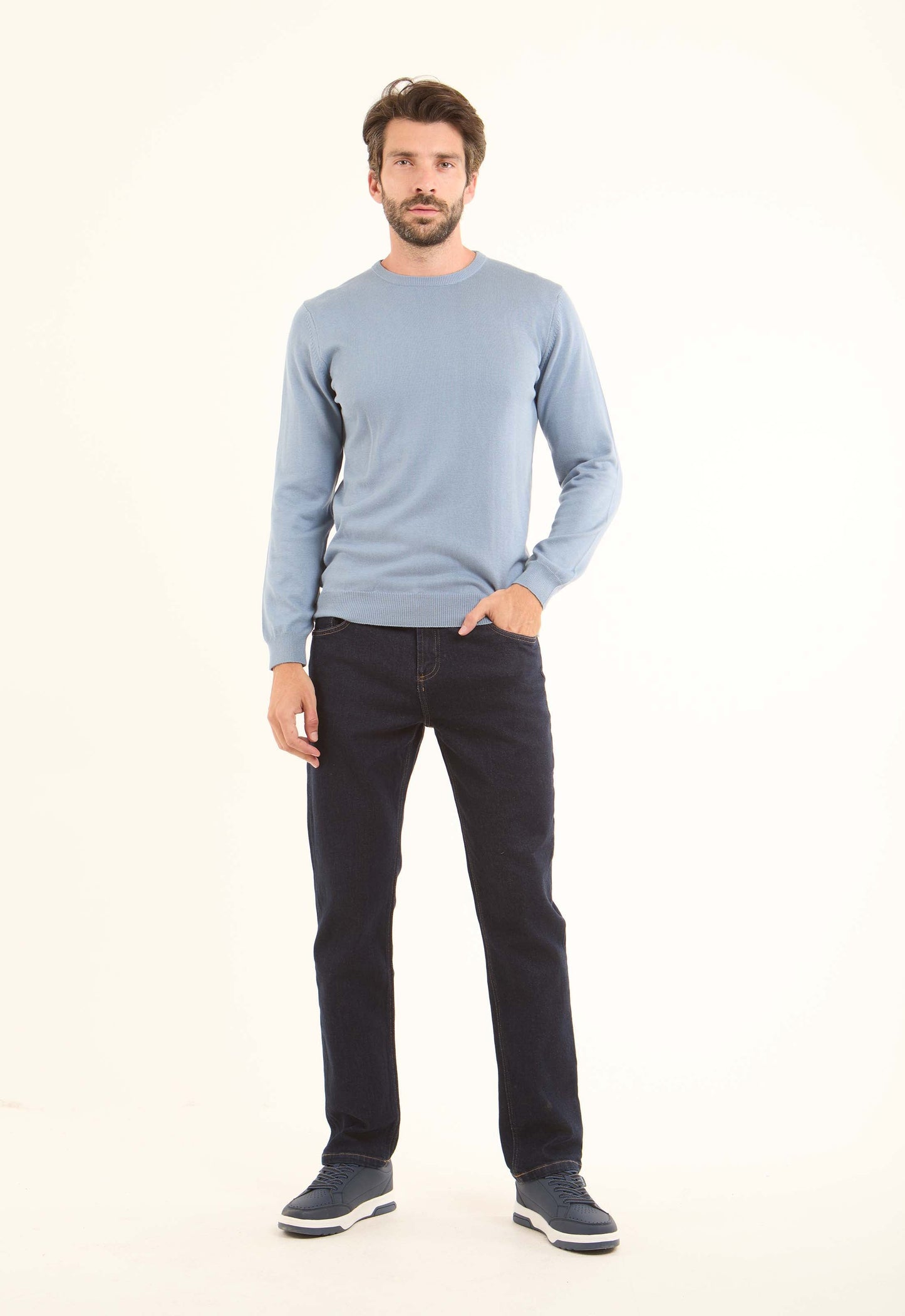 Long Sleeves Solid Basic Pullover