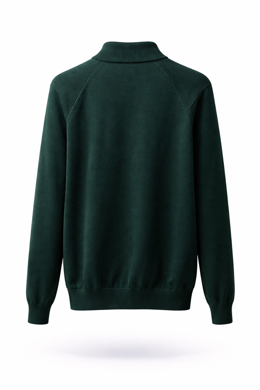 Regular Fit Solid Classic Zipped Sweater