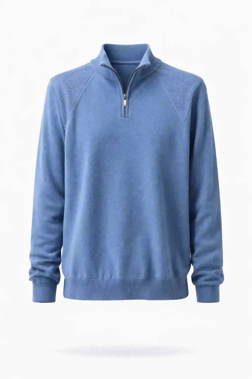 Regular Fit Solid Classic Zipped Sweater
