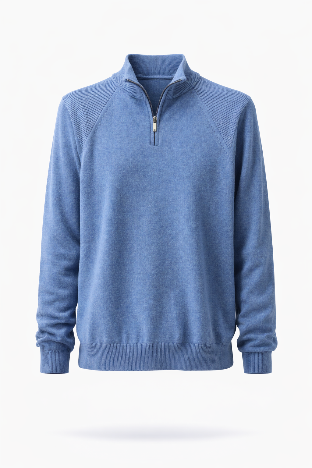 Regular Fit Solid Classic Zipped Sweater