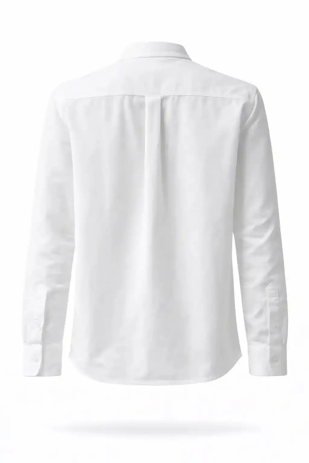 Minimal Band Collar Button-Up Shirt