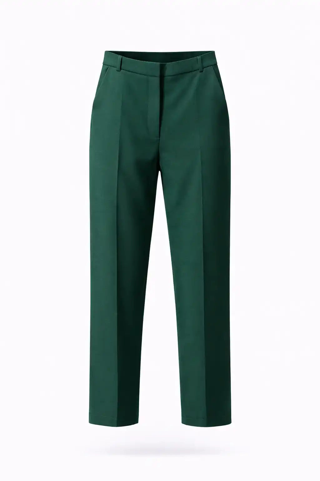 Elegant High-Rise Polyester Trousers