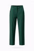 Elegant High-Rise Polyester Trousers